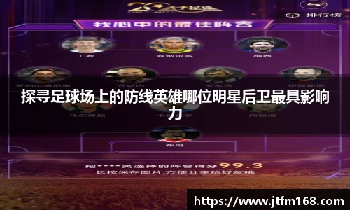 探寻足球场上的防线英雄哪位明星后卫最具影响力
